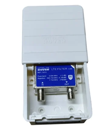 Filtro LTE 5G de Exterior 694 MHz 60dB DC Gris