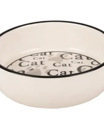 Flamingo Comedero Ceramica Gato Cat 13 cm