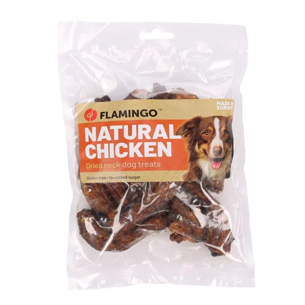 Flamingo Cuellos de Pollo Deshidratados para Perros | Snack Natural Masticable