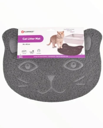 Flamingo Esterilla de Silicona Gris para Arenero de Gatos — Pancho