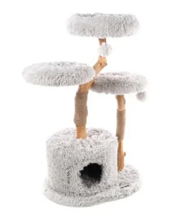 Flamingo Hina Árbol Rascador Con 3 Pisos Para Gatos añade una atmósfera feliz a tus festivales - Disponible en Productos Para Gatos en Sevilla España.