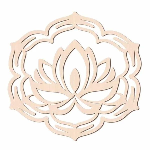 Flor de loto de Madera DIY