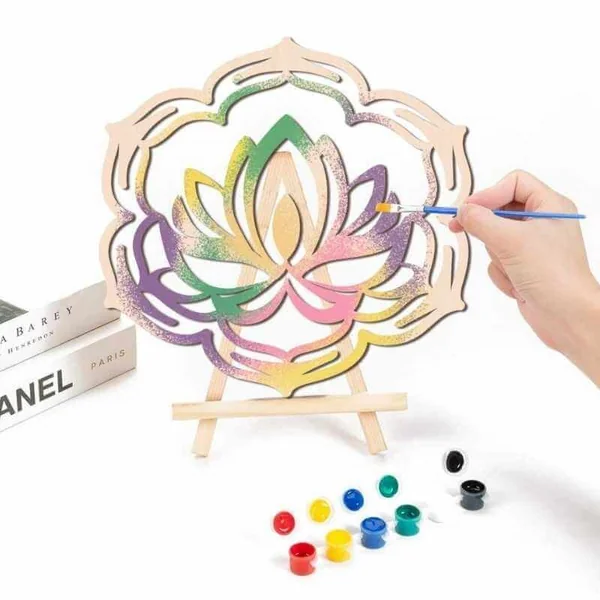 Flor de loto de Madera DIY