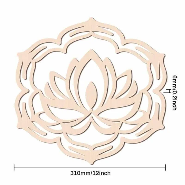 Flor de loto de Madera DIY