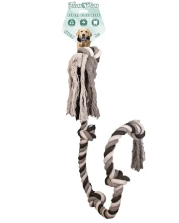 Floss Toss - Cuerda de algodón natural de 185cm