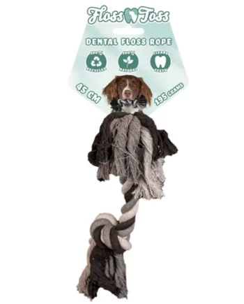 Floss Toss - Cuerda de algodón natural de 45cm