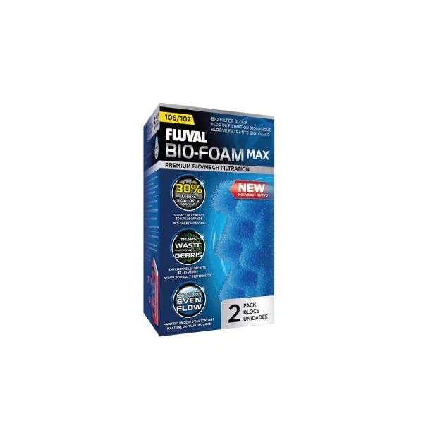 Fluval Bio-Foam Max Azul 107, 2uds