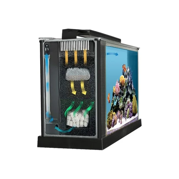 Fluval Evo Acuario Marino, Negro, 19L