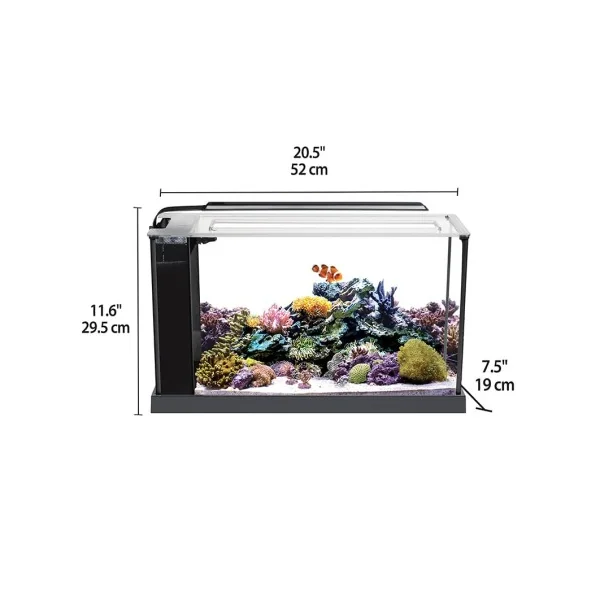 Fluval Evo Acuario Marino, Negro, 19L