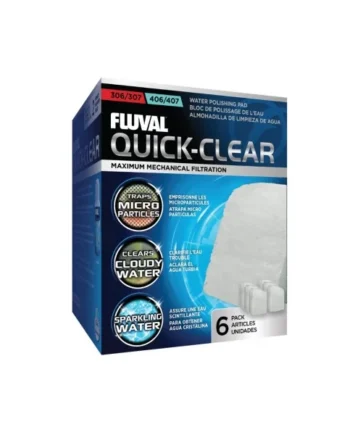 Fluval Quick Clear Foamex Fino 307/407, 6uds