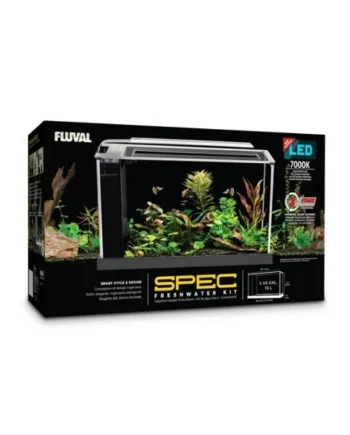 Fluval Spec Nano Acuario Negro, 19L