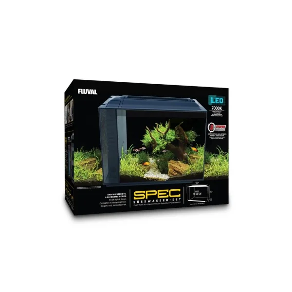 Fluval Spec Nano Acuario Negro, 60L