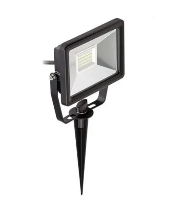 Foco Proyector led para jardin Negro 20W