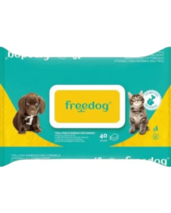 Freedog Toallitas Mango 40u para Mascotas — Limpieza con Aroma Tropical