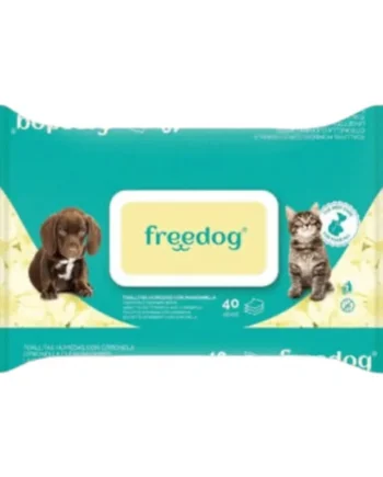 Freedog Toallitas Manzanilla 40u para Mascotas — Limpieza Suave
