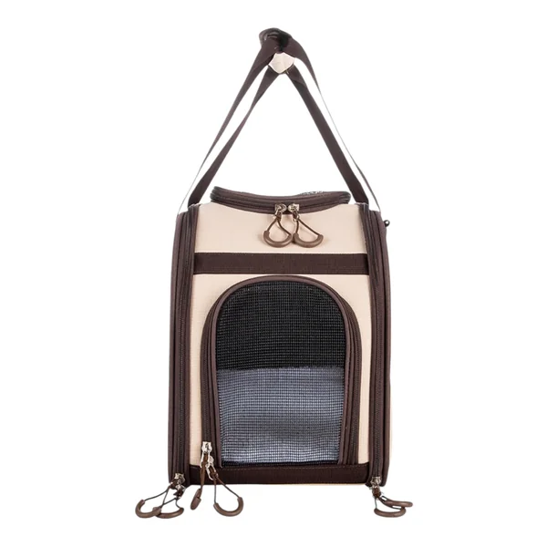 Freedog Transportín Travel Beige para Mascotas — Ligero y Práctico
