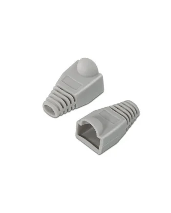 Funda para conector de red RJ45 (10ud/bolsa) Gris