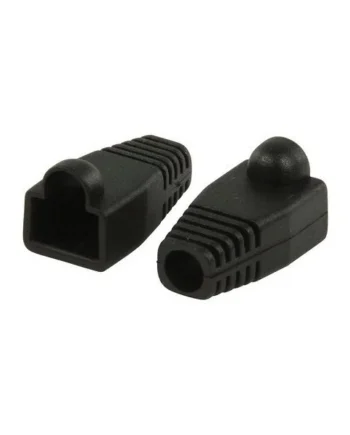 Funda para conector de red RJ45 (10ud/bolsa) Negro