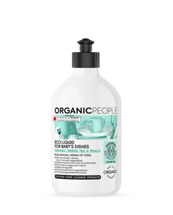 Gel limpiavajillas ecológico Green Tea & Peach Organic People 500ml