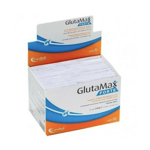 Glutamax Forte Comprimidos insuficiencia hepática perros gatos 120 comp.