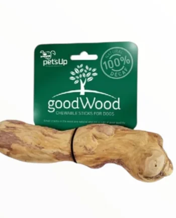 GoodWood Palo de Madera de Café Masticable para Perros — Snack Natural Duradero