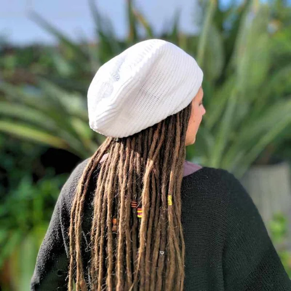 Gorro Rasta Beanie Blanco