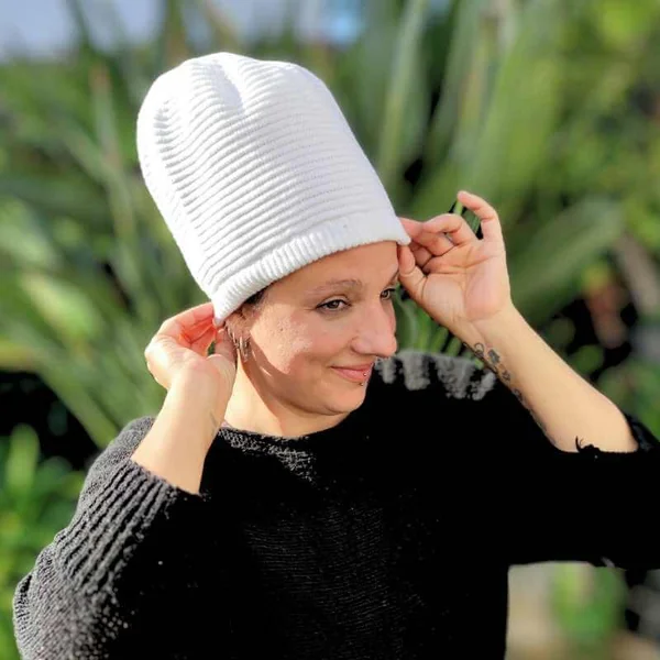 Gorro Rasta Beanie Blanco