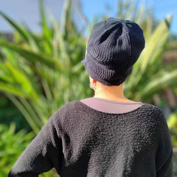 Gorro Rasta Cuadrado Negro con Visera