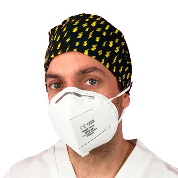 Gorros de Quirófano para Pelo Corto con Botones | Estampados