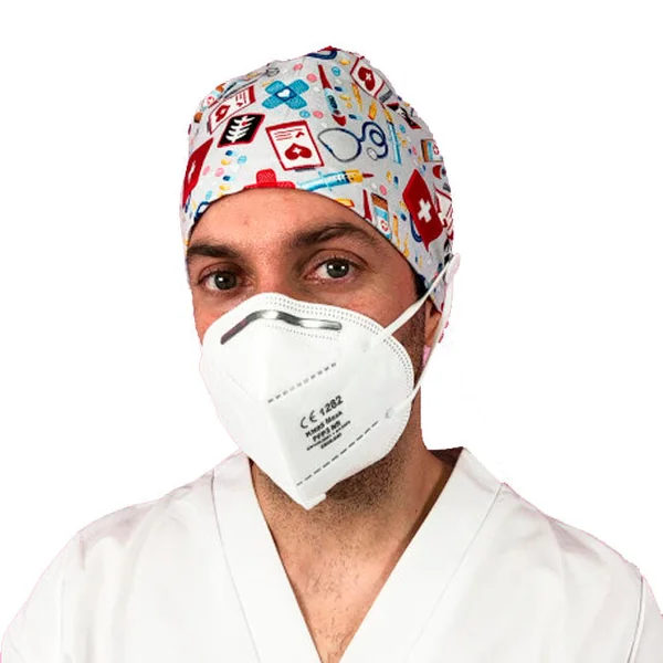 Gorros de Quirófano para Pelo Corto con Botones | Estampados