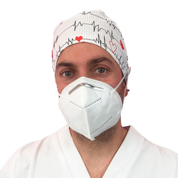 Gorros de Quirófano para Pelo Corto con Botones | Estampados