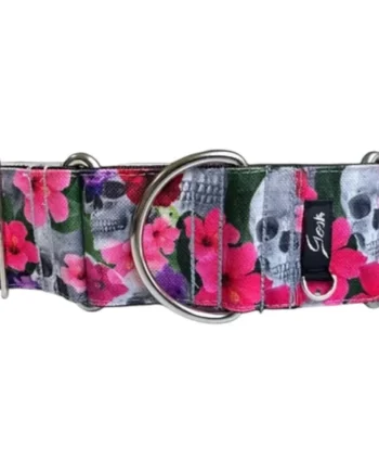Gosk Collar Martingale Hibiskulls — Collar Antiescape para Perros