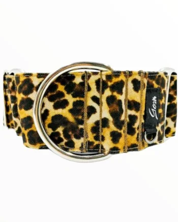 Gosk Collar Martingale Leopardo Marrón — Collar Antiescape para Perros