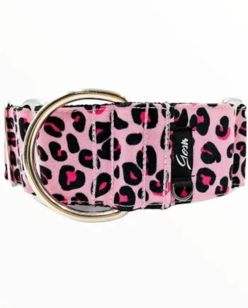 Gosk Collar Martingale Leopardo Rosa — Collar Antiescape para Perros