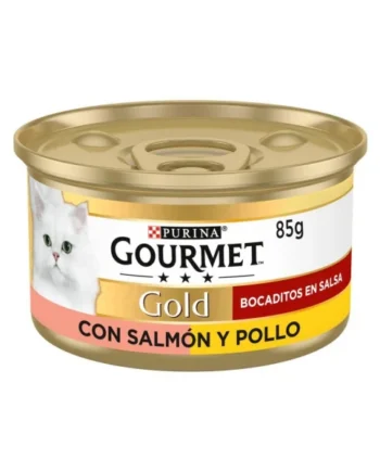 Gourmet Gold Bocaditos Salmón y Pollo