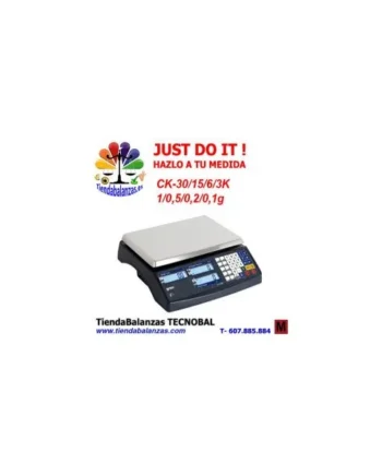 GRAM CK- 3/6/15/30Kg Balanza cuentapiezas económica