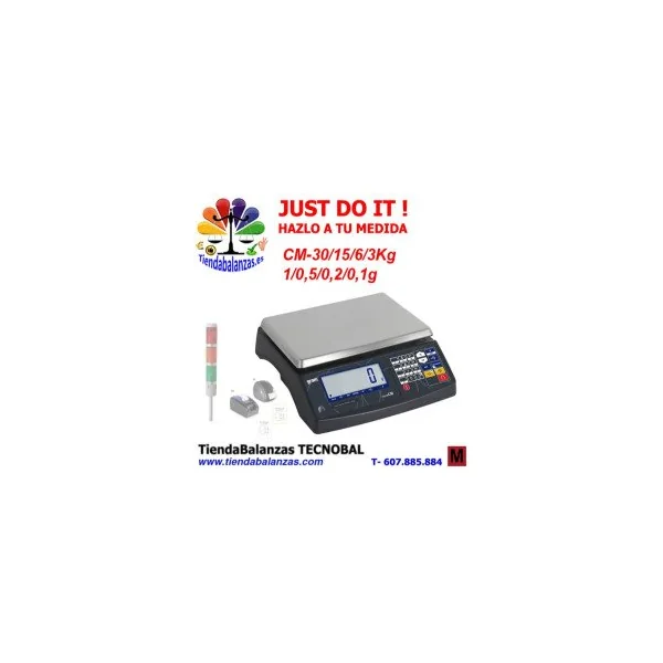 GRAM CM- 3/6/15/30Kg Balanza control límites de peso