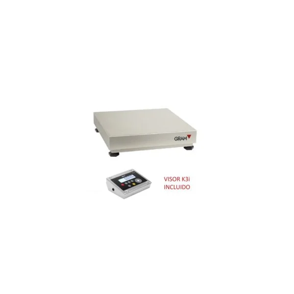 GRAM K3i-X Báscula sobremesa con RS-232 en acero inoxidable