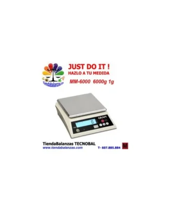 GRAM MM-6000 6.000g 1g Balanza límites de peso a pilas