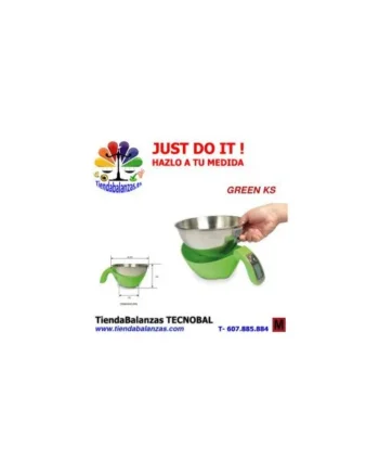 GREEN KS 5000g 1g (210)mm Balanza de cocina Baxtran