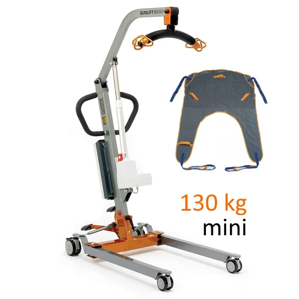 Grúa de Traslado Eléctrica con Arnés | 130 kg Mini