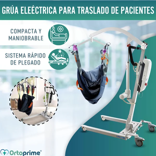 Grúa Ortopédica | Arnés con Soporte de Cabeza Incluido