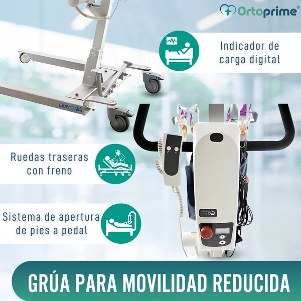 Grúa Ortopédica | Arnés con Soporte de Cabeza Incluido