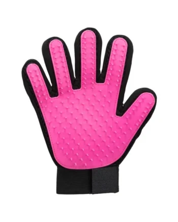 Guante Masaje-Cepillado para Gatos - Pack de 3 unidades rosa/negro