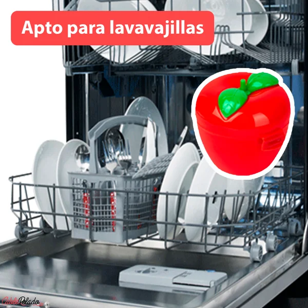 Guarda Manzana De Plastico Rojo