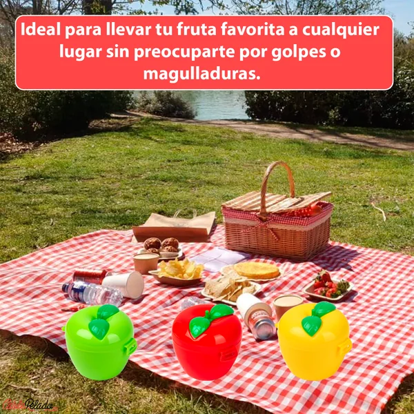 Guarda Manzana De Plastico Rojo