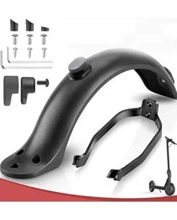 Guardabarros trasero compatible con Xiaomi con soporte Negro