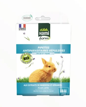 Hami Form Pipetas Bio para Conejos — Antiparasitarias Naturales 4x0,3ml