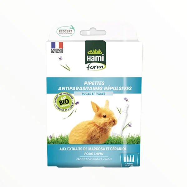 Hami Form Pipetas Bio para Conejos — Antiparasitarias Naturales 4x0,3ml