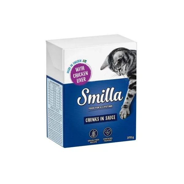 Haz que las fiestas sean especiales con el regalo perfecto de Smilla Bocaditos En Salsa 6 X 370 G de Productos Para Gatos.